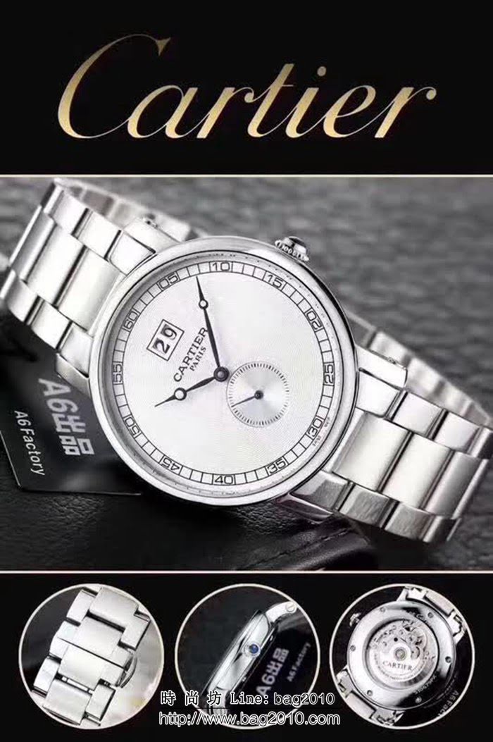 CARTIER卡地亞 2018年新款 ROTONDE、DE、CARTIER男士腕錶 W1550751 WSS1500